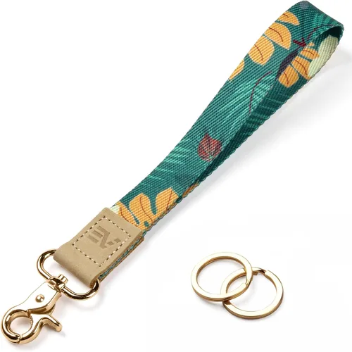Miniatura 50 de EcoVision - Llaveros lindos con correa para llaves, llavero de muñeca para mujer, correa de insignia con 2 argollas para llaves