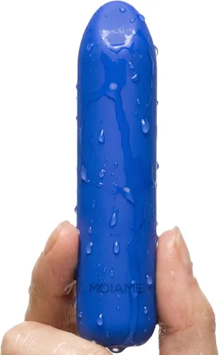 Miniatura 13 de MOIAME - Vibrador completamente de silicona para mujer, impermeabilidad IPX7, recargable, lápiz labial vibrador con punta angular, juguete sexual