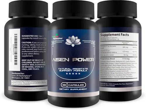 Miniatura 4 de Pro Aizen Power Herbs - Suplemento de apoyo para la próstata masculina - Ayuda al flujo urinario saludable y el vaciado de la vejiga - Apoyo