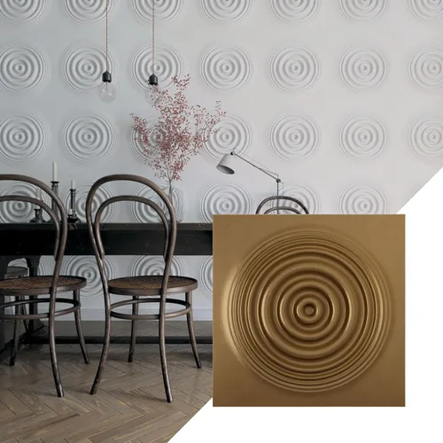 Miniatura 24 de Ekena Millwork 19 5/8 pulgadas de ancho x 19 5/8 pulgadas de alto, Shallow EnduraWall Panel decorativo de pared 3D, carbón
