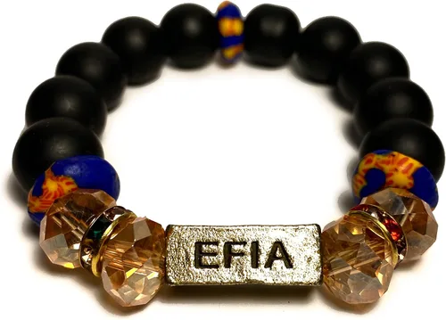 Miniatura 16 de Pulseras africanas tradicionales con nombre nacido en el día para mujeres de Ghana, materiales naturales, ajuste cómodo y holgado