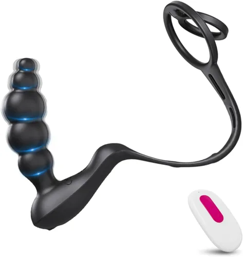 Miniatura 8 de Vibrador para principiantes con control remoto para hombres, vibrador anal de próstata vibrador de próstata juguete sexual para parejas Ap50hykbk