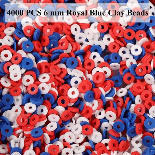 Miniatura 3 de 4000 cuentas de arcilla para hacer pulseras, espaciador de polímero, plano para manualidades, joyas, collares, aretes, kit de fabricación de aretes