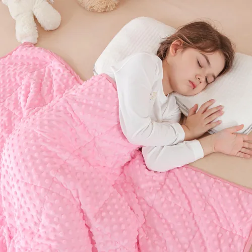 Miniatura 21 de Sivio Manta para niños ultrasuave de felpa con lunares Minky WB