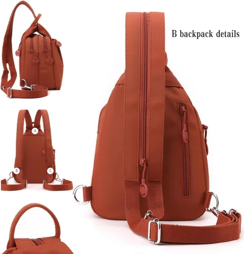 Miniatura 5 de 2025 Premium 3 en 1 bolsa de viaje antirrobo, nueva bolsa impermeable de 2 vías, mochila de tela Oxford para exteriores, 1pc/1, Mediana