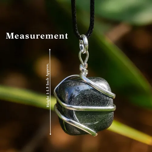 Miniatura 62 de PYOR Collar con colgante curativo de Reiki de cristal, gemas de buena suerte, prosperidad, riqueza, piedras preciosas naturales, collares de buena