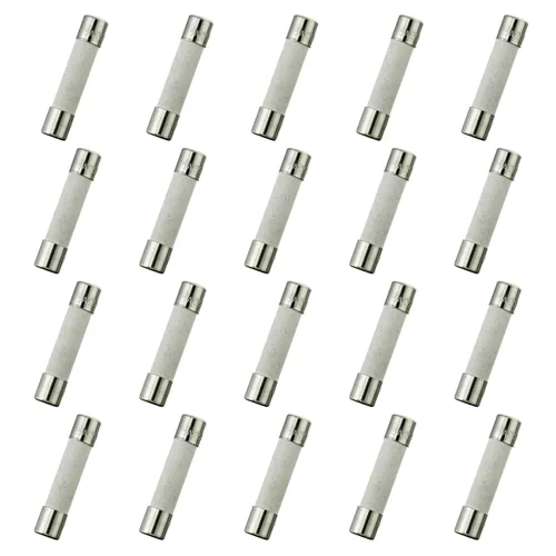 Miniatura 6 de T7AL250V 20 fusibles de tubo de cerámica de soplado lento de 0.236x1.181 in 0.24 x 1.18 pulgadas 7A 250V