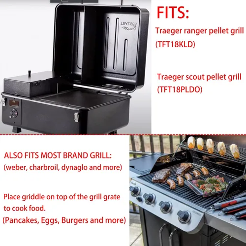 Miniatura 2 de BAC460 Piezas de repuesto para parrilla Traeger, accesorios para parrilla Traeger Ranger TFT18KLD Scout Pellet TFT18PLDO Plancha portátil Piezas