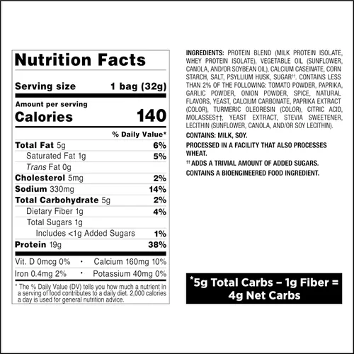 Miniatura 8 de Quest Nutrition Paquete Variado de Chips de Proteína, BBQ, Cheddar y Crema Agria, Crema Agria y Cebolla, Alto en Proteína, Bajo en Carbohidratos