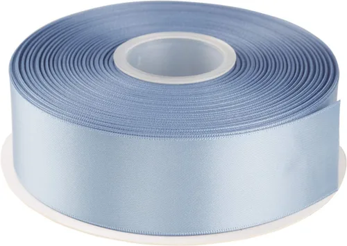 Miniatura 109 de AVANAVA Cinta de satén de doble cara de 1-1/2 pulgadas de ancho - 50 yardas (012-plateado)