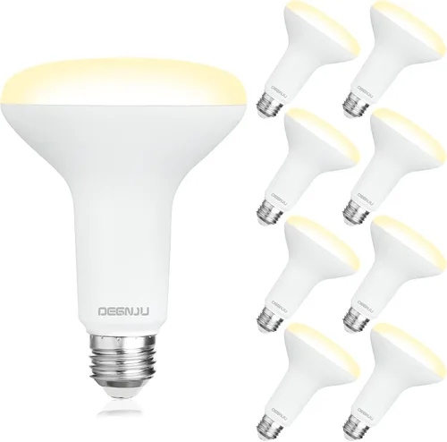 Miniatura 25 de DEGNJU Bombilla LED BR30, Luces de Inundación Regulables para Interiores CRI80 7W Equivalente a 65W 2700K Blanco Suave 650 Lúmenes, 15000 Horas