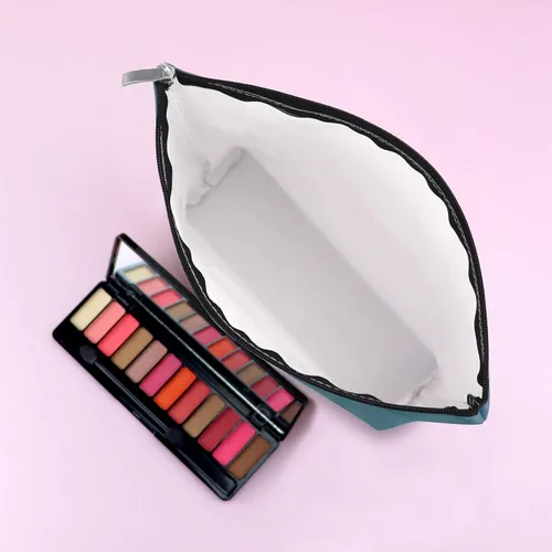 Miniatura 5 de Mxrymvu Mahjong Lovers Gift for Women Makeup Bag Mahjong Player Gifts for Friend Grandma, Azul, rosa y beige, Viajes
