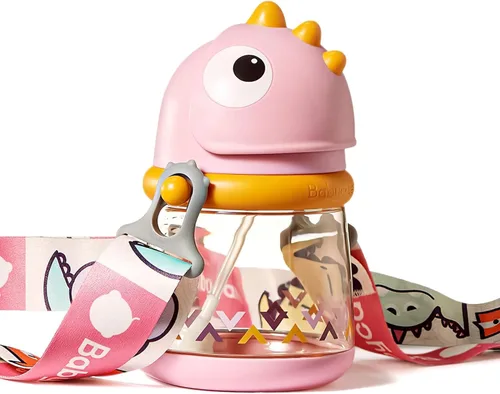 bc babycare Vasos para sorber de paja para niños pequeños, vasos antiderrames para bebés de 1 año en adelante, taza para beber con peso de