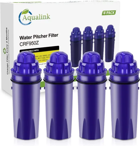 AQUALINK Filtro de agua para jarra compatible con Pur CRF950Z, PPF951K, PPT700W, CR-1100C, CR-6000C, DS-1800Z, PPT111W, PPT111R, PPT711W, PPT711,