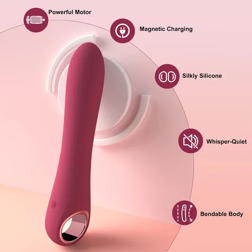 Miniatura 5 de Sex Toys - Consolador vibrador de punto G - Tuitionua - Juguetes de silicona ultrasuave para adultos con 10 modos de vibración, vibradores juguete