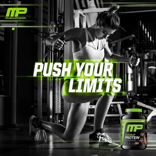 Miniatura 6 de MusclePharm - Proteína en polvo de combate, sabor a leche de chocolate, alimenta los músculos para entrenamientos productivos, 5 fuentes