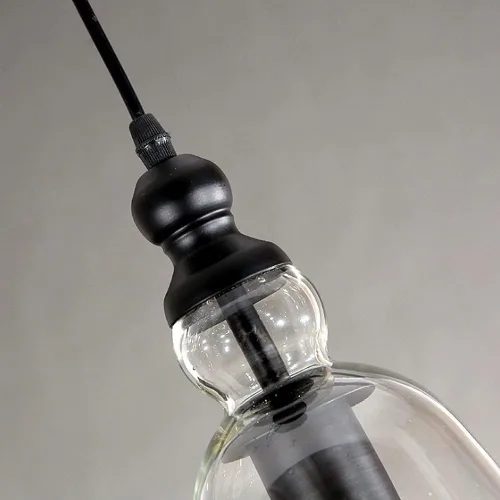 Miniatura 5 de Lámpara colgante de cristal retro americana, pantalla de cúpula de cristal, lámpara de techo rústica para isla de cocina, comedor, lámpara
