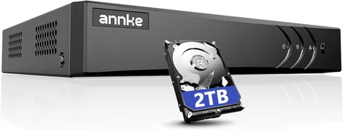 ANNKE Grabadora de video digital 3K Lite de 8 canales, H.265+ DVR híbrido 5 en 1 con detección de IA humanos/vehículos, acceso remoto para cámara de