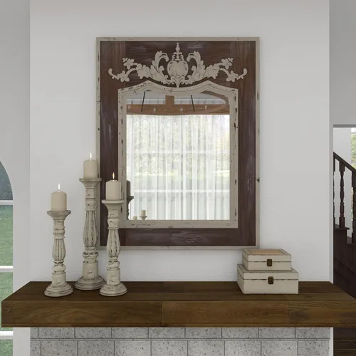 Miniatura 9 de Deco 79 - Espejo de pared de fibra de vidrio
