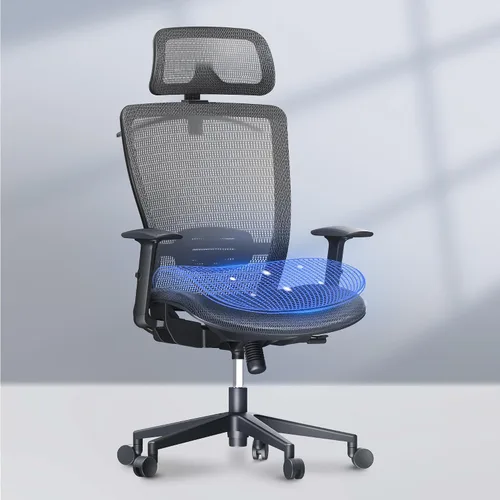 Miniatura 14 de FLEXISPOT OC3 Air - Silla de oficina ergonómica con respaldo de malla, silla giratoria para computadora, sillas de escritorio de oficina ejecutiva