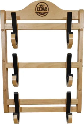Miniatura 8 de Old Cedar Outfitters Estantería de Madera Montada en la Pared para Armas; Ajustable para Armas Largas y Pistolas Largas Ajustable, para pistolas