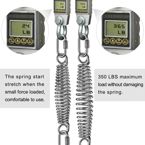 Miniatura 5 de SELEWARE Heavy Duty Bag Spring for Punching Bag - Chrome Plated with Secure Closed-Loop Design for Boxing, MMA, and More, Smooth & Safe Suspension