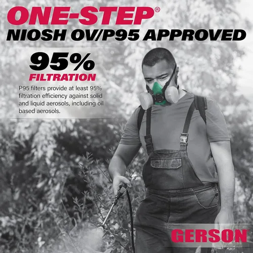 Miniatura 4 de GERSON NIOSH 8311 Respirador desechable de media máscara de un solo paso grande