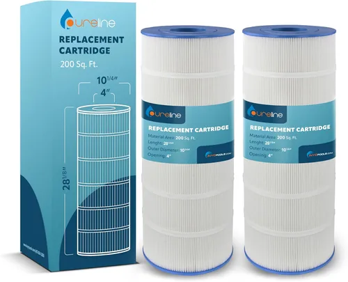 Miniatura 9 de Pureline Filtro de cartucho de repuesto para piscina, 200 pies cuadrados, PL0167, compatible con Hayward Swimclear C200S, CX200XRE, Unicel C-9442