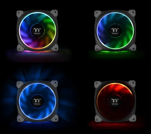 Miniatura 5 de Thermaltake Riing Plus 12 RGB TT Premium Edition 4.724 in Circular habilitado por software 12 LED RGB Riing Case/ventilador de radiador - Paquete