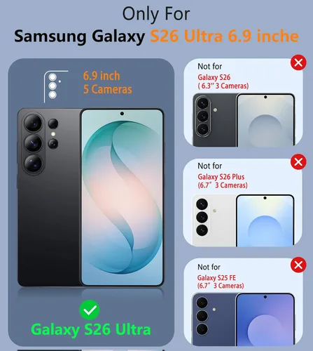 Miniatura 1099 de FNTCASE Funda para iPhone 17 Pro: Fundas delgadas translúcidas de color azul claro compatibles con MagSafe, protección completa de la cámara