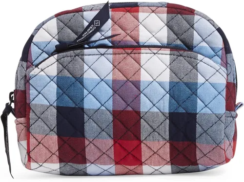Miniatura 8 de Vera Bradley Bolso organizador de maquillaje cosmético mediano de algodón para mujer