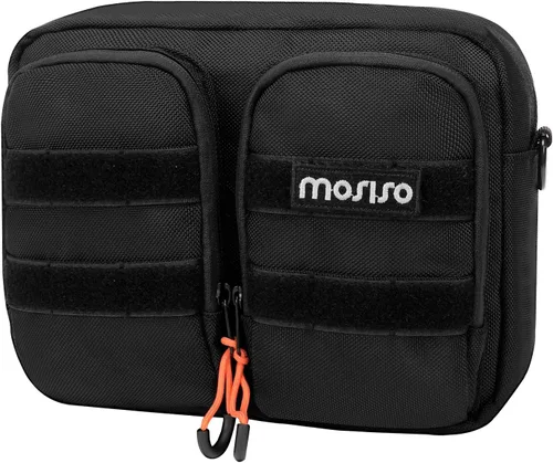 MOSISO Bolsa universal para manillar de motocicleta, para horquilla delantera de motocicleta, bolsa portátil para herramientas de motocicleta, bolsa