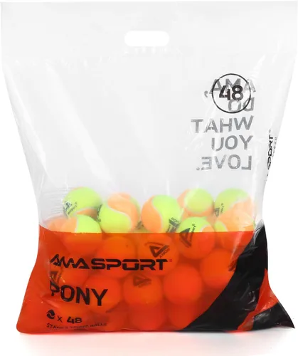 Miniatura 8 de AMA SPORT Pelotas de tenis para niños 25%-50%-75% de baja compresión para niños, pelotas de tenis para principiantes, entrenamiento juvenil, pelota