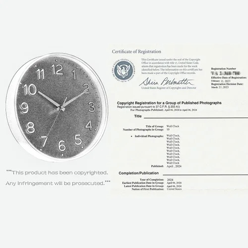 Miniatura 6 de Roymnie Reloj de pared verde, 10 pulgadas, silencioso, funciona con pilas, moderno reloj analógico sin tictac, decorativo para cocina, dormitorio