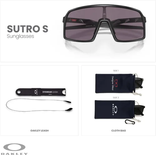Miniatura 112 de Oakley Sutro OO9406 / OO9462 - Lentes de sol para hombre, kit de correa de accesorios, bolsa de microfibra