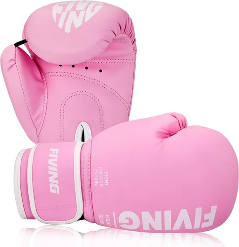 Miniatura 9 de Guantes de boxeo para niños, guantes de entrenamiento de boxeo juvenil para niños y niñas, guantes de lucha de 4 oz y 6 oz, mitones tailandeses