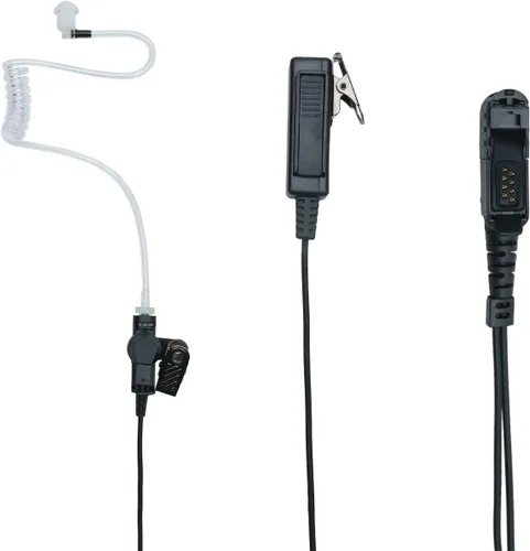 Miniatura 2 de XPR 3500e Auricular de 2 cables Covert Tubo acústico Kit de vigilancia con un par de auriculares medianos para Motorola XPR3300e XPR3500 XPR3000