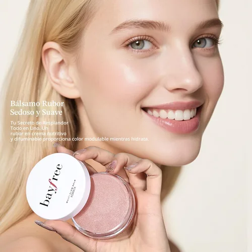 Miniatura 8 de bayfree Bálsamo Multi Glow, Rubor en Crema para Mejillas, Bálsamo de Rubor para Maquillaje Facial, Acabado Radiante, Hidratante, Cremoso, Ligero