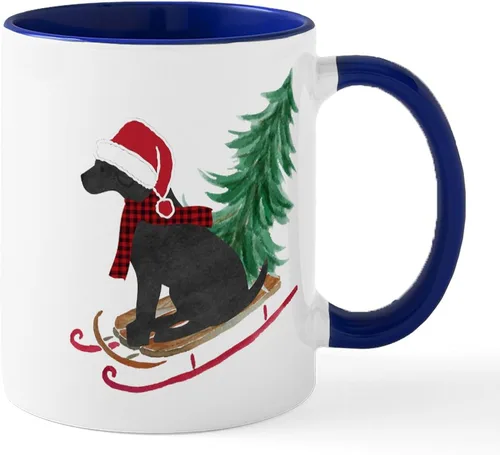 Miniatura 27 de CafePress Black Lab Mug Taza de café de cerámica de 11 oz (11.0 fl oz)