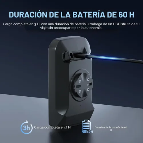 Miniatura 8 de CYCPLUS Computadora GPS inalámbrica para bicicleta, computadora de ciclismo GPS con Bluetooth/ANT+, velocímetro de bicicleta con pantalla LCD de 2.9
