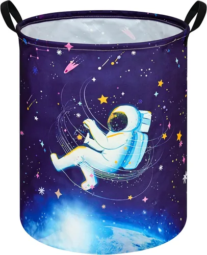 Miniatura 16 de Cesta plegable para ropa sucia para niños, cesta organizadora de almacenamiento plegable, almacenamiento de ropa de juguetes con asas para Mariposa