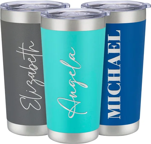 Miniatura 15 de Vasos de viaje personalizado de 20 y 30 onzas, con aislamiento