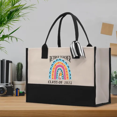 Miniatura 6 de VANESSA ROSELLA Bolso de regalo floral de lona de algodón para profes