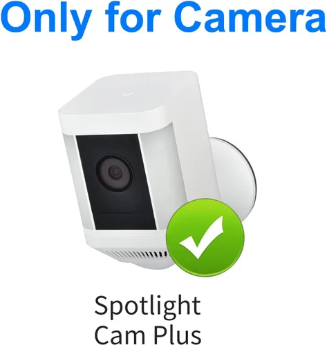 Miniatura 3 de Prestantious Funda protectora de plástico para Ring Spotlight Cam Plus, soporte de montaje en pared, funda para protección de la cámara contra