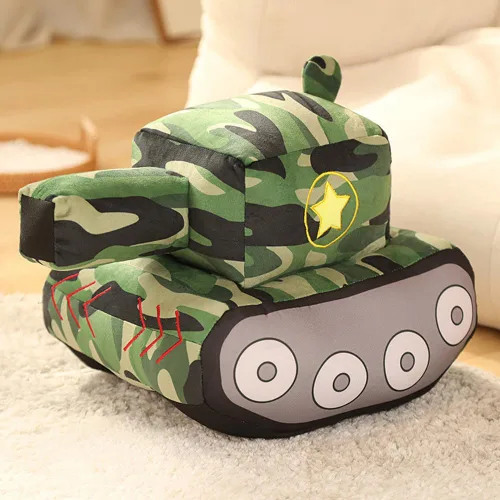 Miniatura 9 de XIYUAN Cojín de peluche rojo de autobús escolar con diseño de caricaturas, cojín de felpa para regalo de cumpleaños de niños (11 x 7 x 6 pulgadas)