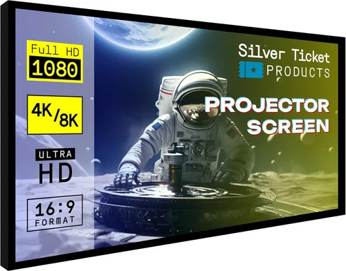 Miniatura 14 de Silver Ticket Products STR Series - Marco fijo de cine en casa de 6 piezas, 4K / 8K Ultra HD, HDTV, HDR y pantalla de proyección de películas 3D