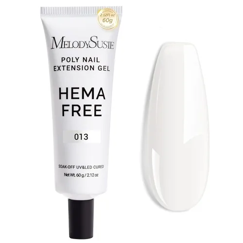Miniatura 11 de MelodySusie Gel de Extensión de Uñas Poly 60g, Libre de Hema, Secar con UV, Cura con Lámpara, Engrosador, Diseño Artístico, Manicura, Regalo