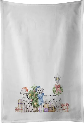 Miniatura 38 de Caroline's Treasures CK8100WTKT - Juego de 2 toallas de cocina con diseño de bulldog francés con diseño de país de las maravillas navideñas