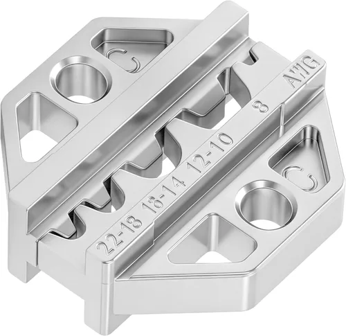 Miniatura 7 de haisstronica - Juego de herramientas de crimpado - 6 piezas de matrices de crimpado para termorretráctiles, nailon aislado, no aislado, terminal