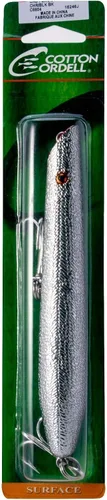 Miniatura 2 de Cotton Cordell Señuelo de pesca de lápiz Popper Topwater Cromo/Negro